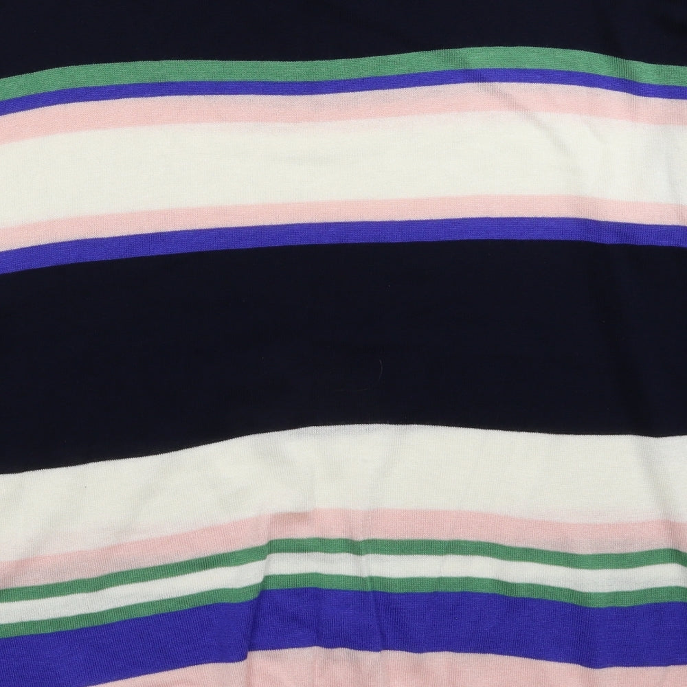 Marks and Spencer Womens Multicoloured Striped Knit Pullover Jumper Size XL