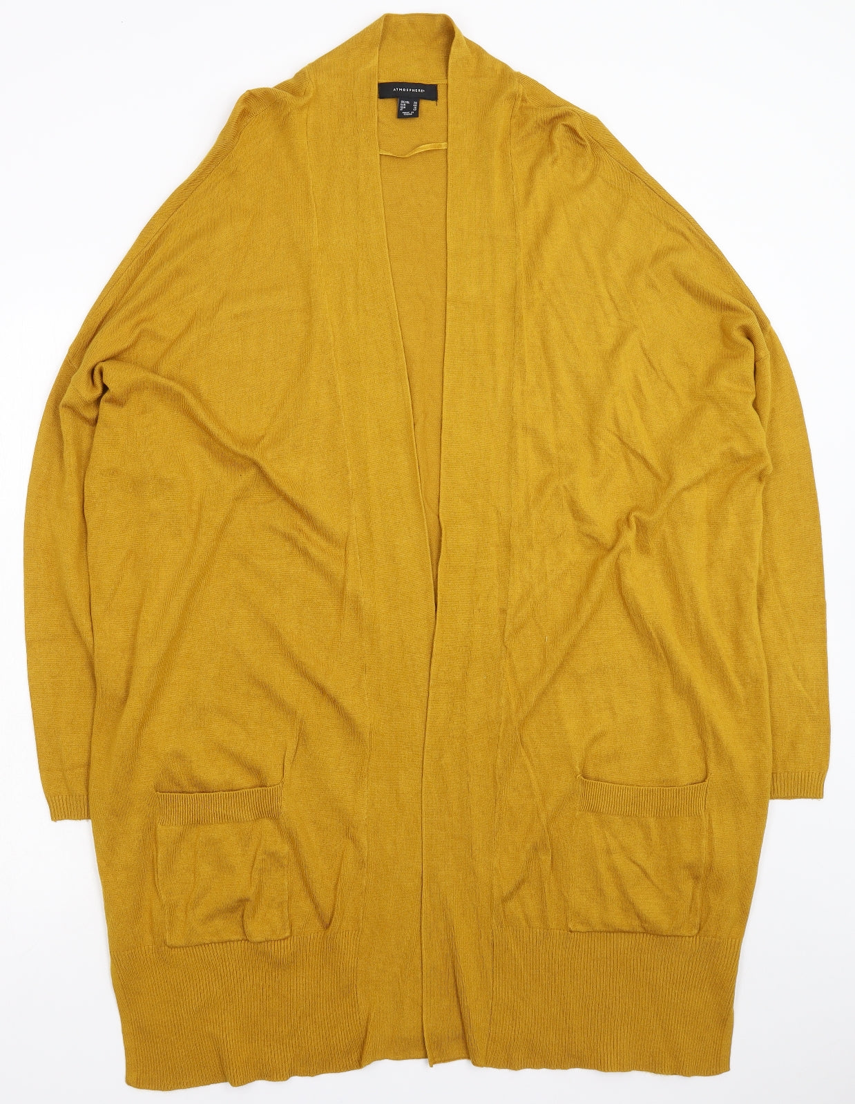 Atmosphere Womens Yellow  Knit Cardigan Jumper Size 22
