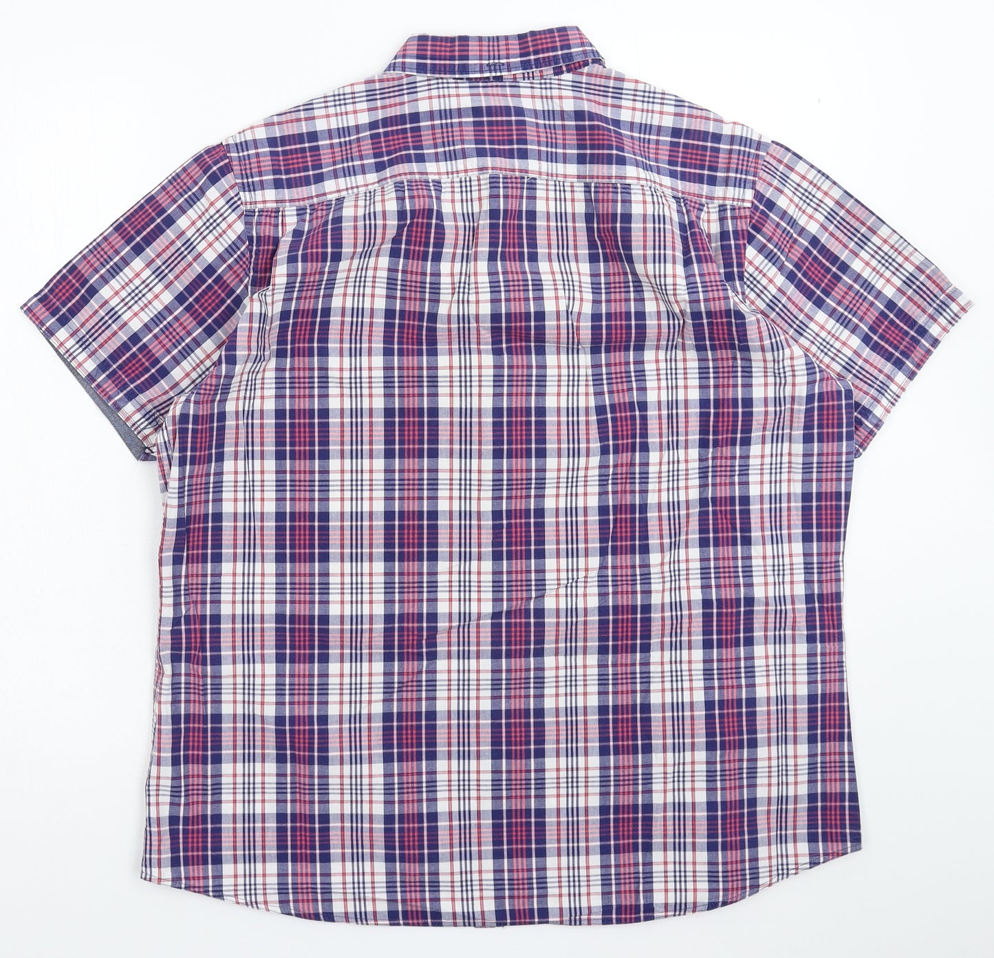 Red Herring Mens Multicoloured Check   Button-Up Size L
