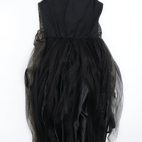 TU Girls Black Floral  Tutu Dress  Size 7-8 Years