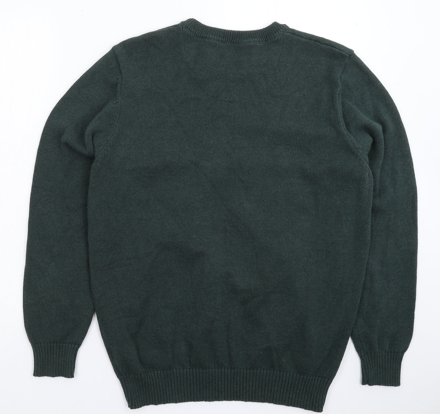 Maine Mens Green  Knit Pullover Jumper Size M