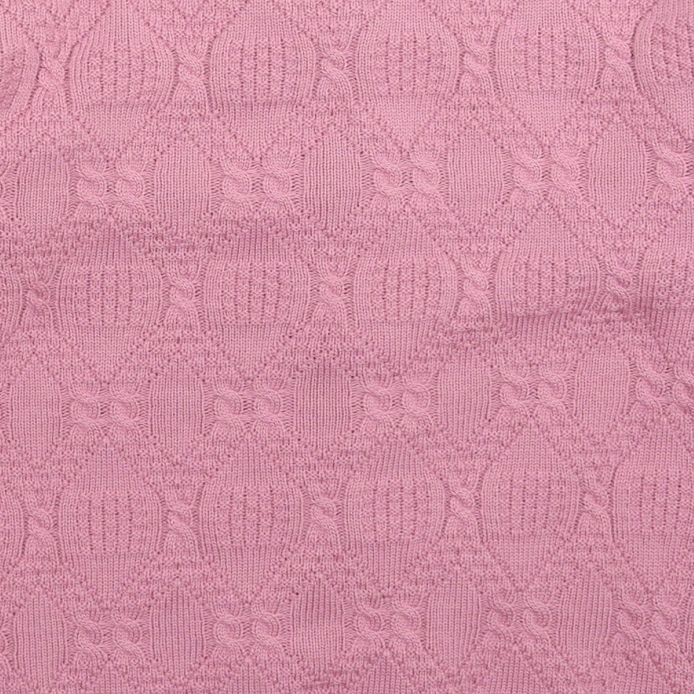 Beaumonde Womens Pink  Knit Cardigan Jumper Size 20