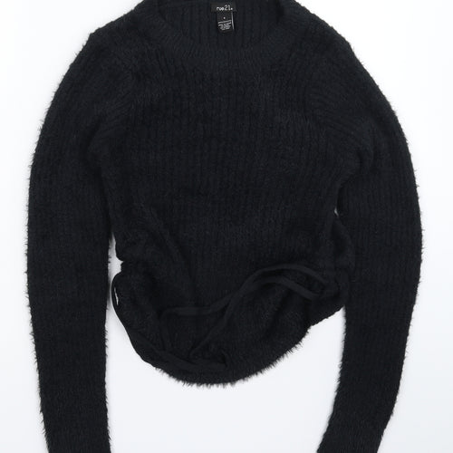 rue21 Womens Black  Knit Pullover Jumper Size S