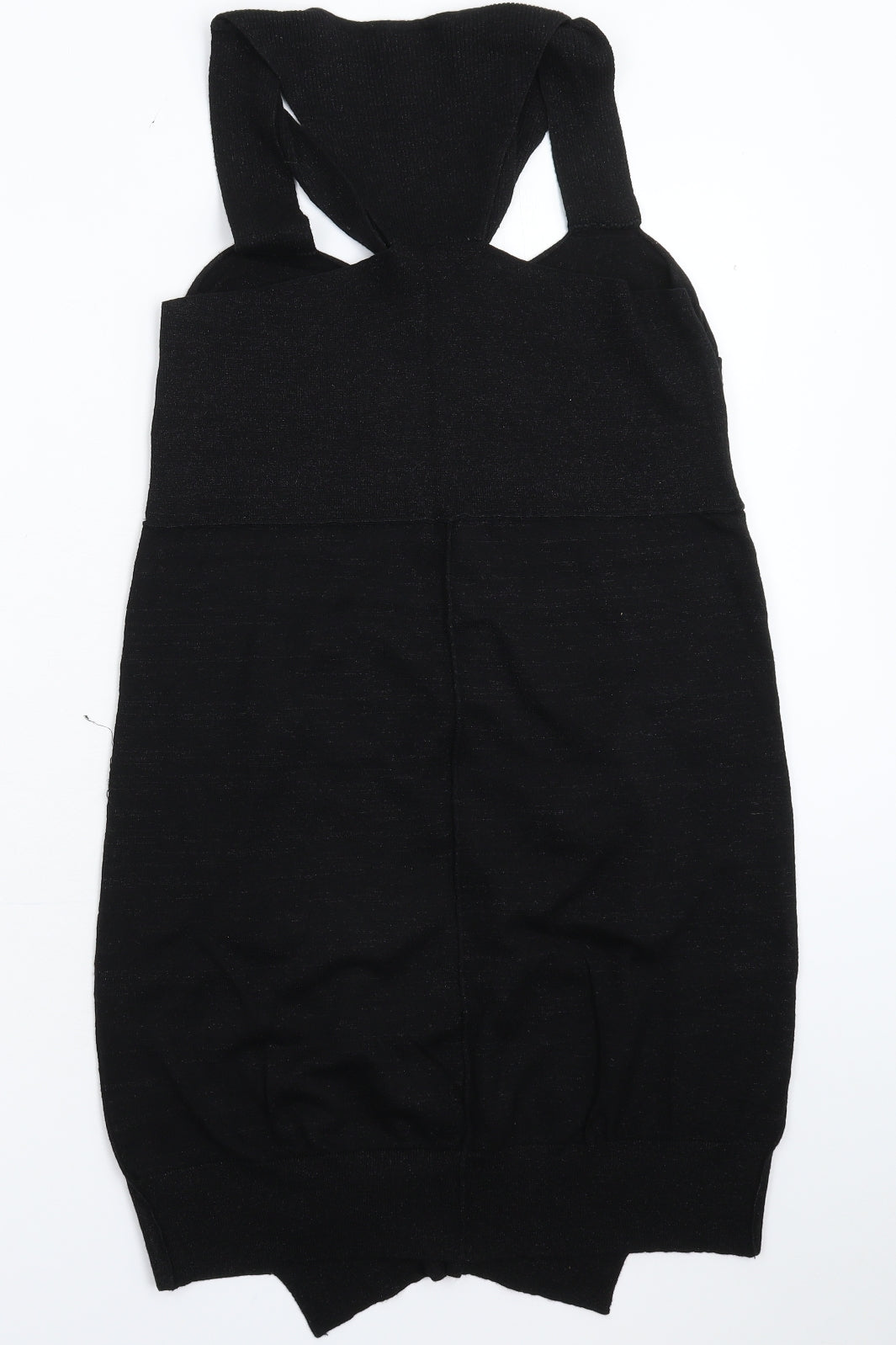 AllSaints Womens Black  Knit Jumper Dress  Size 14