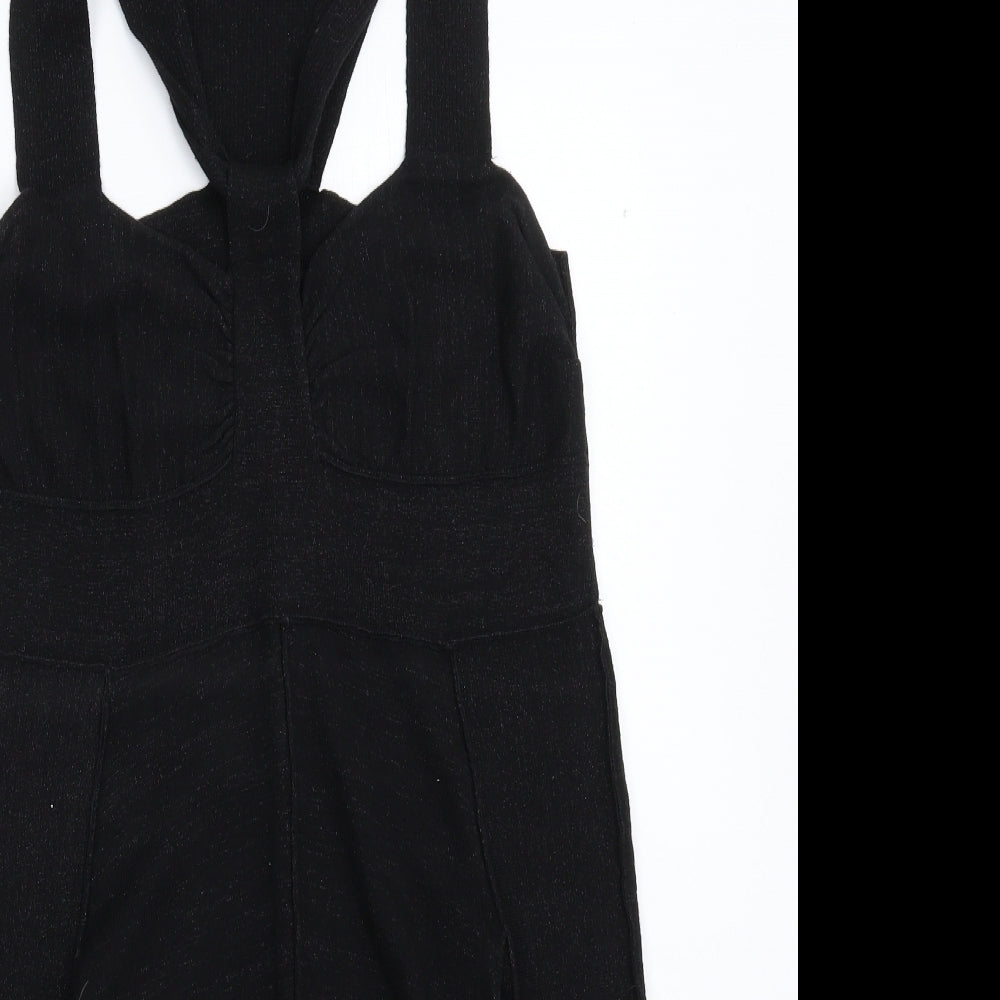 AllSaints Womens Black  Knit Jumper Dress  Size 14