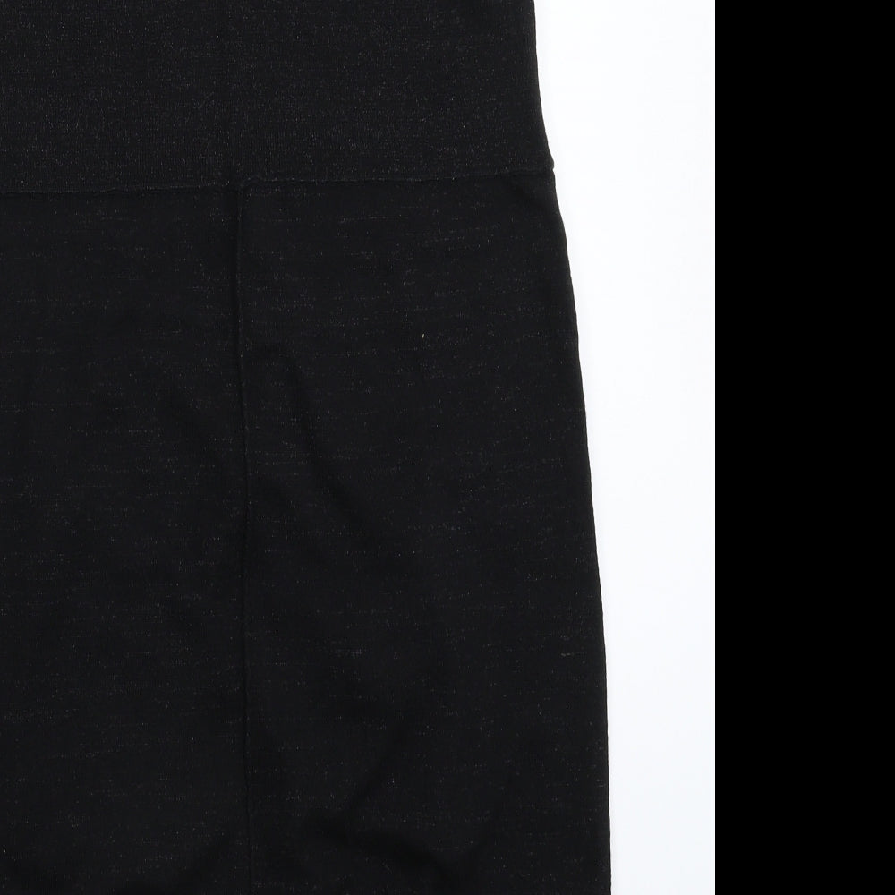 AllSaints Womens Black  Knit Jumper Dress  Size 14