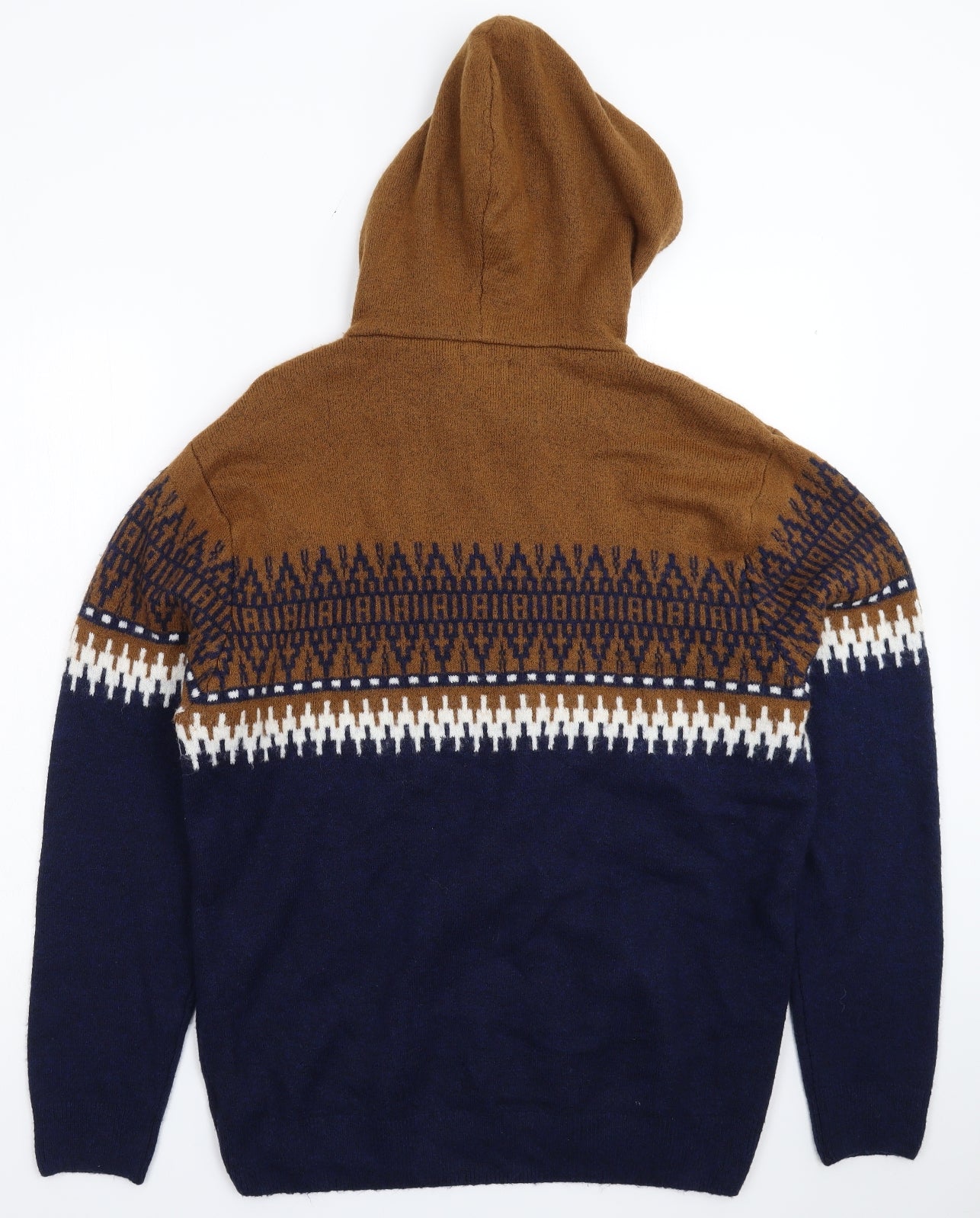 NEXT Mens Multicoloured Geometric Knit Pullover Jumper Size 2XL