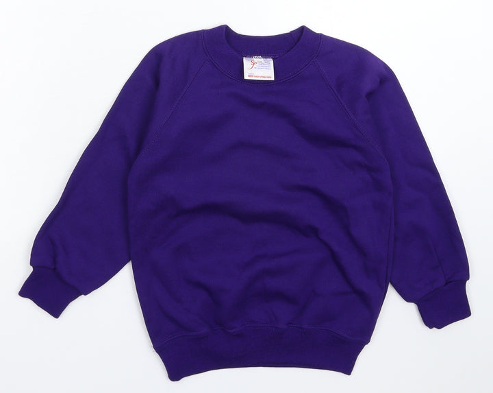 Preworn Boys Purple   Pullover Sweatshirt Size S