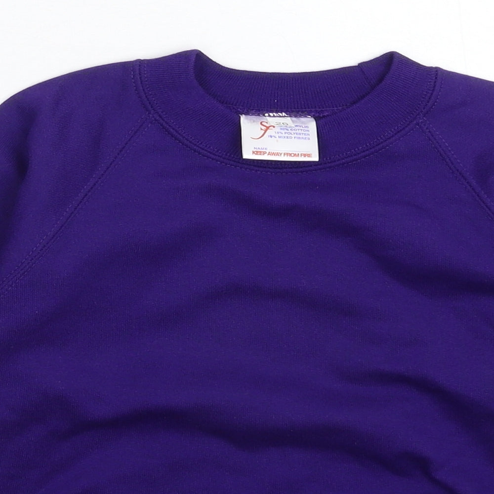 Preworn Boys Purple   Pullover Sweatshirt Size S
