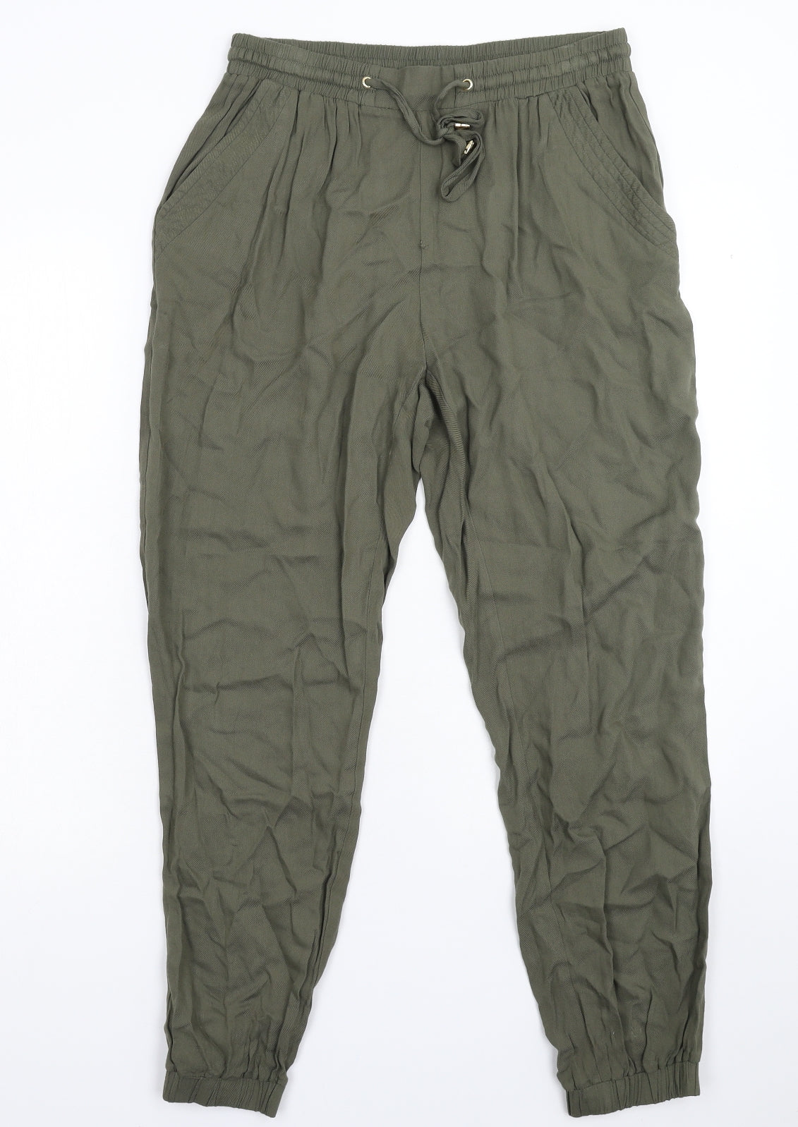 New Look Womens Green   Trousers  Size 12 L27 in