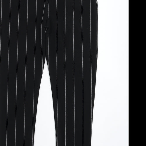 Cameo Womens Black Striped  Trousers  Size 10 L27 in