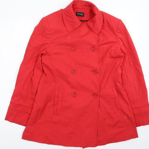 George Womens Red   Jacket  Size 14