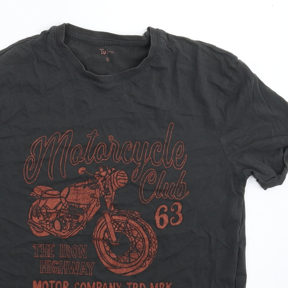 TU Mens Grey    T-Shirt Size S