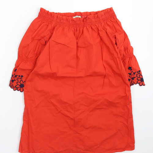 Papaya Womens Red   Basic Blouse Size 8