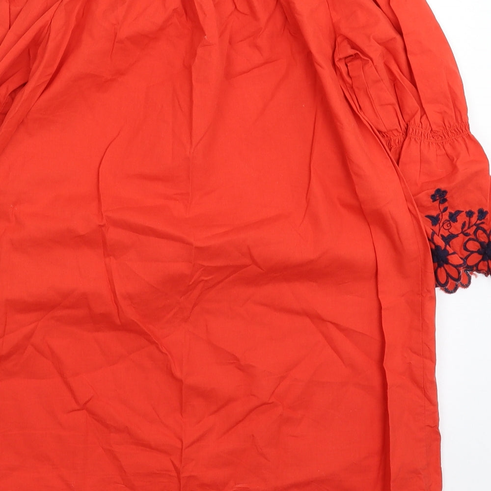 Papaya Womens Red   Basic Blouse Size 8