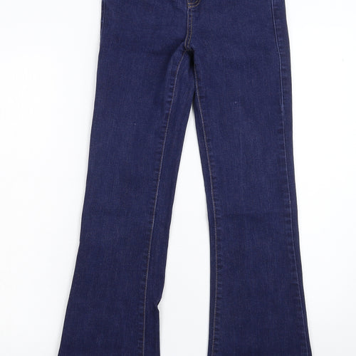 Topshop Womens Blue  Denim Bootcut Jeans Size 26 in L30 in