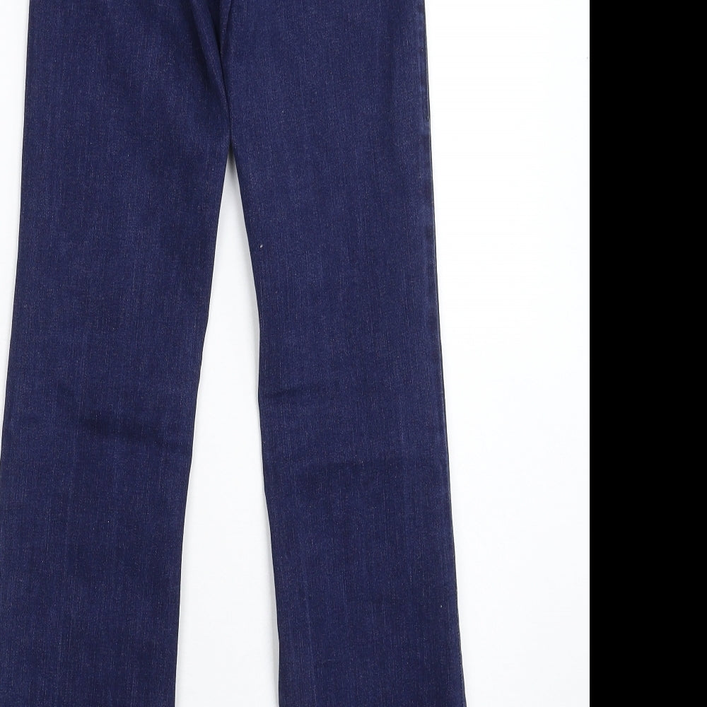 Topshop Womens Blue  Denim Bootcut Jeans Size 26 in L30 in