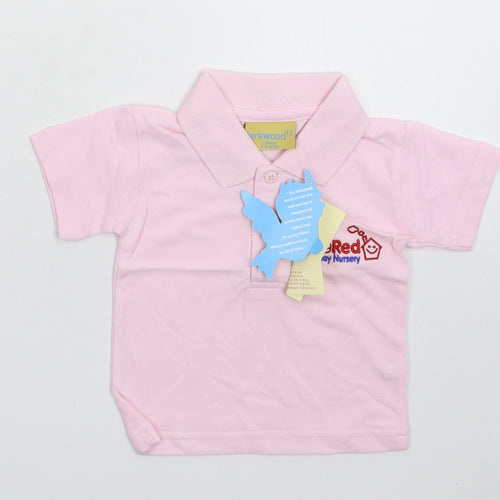 Larkwood Girls Orange   Pullover Polo Size 9-12 Months