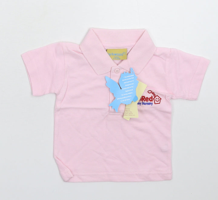 Larkwood Girls Orange Pullover Polo Size 9-12 Months