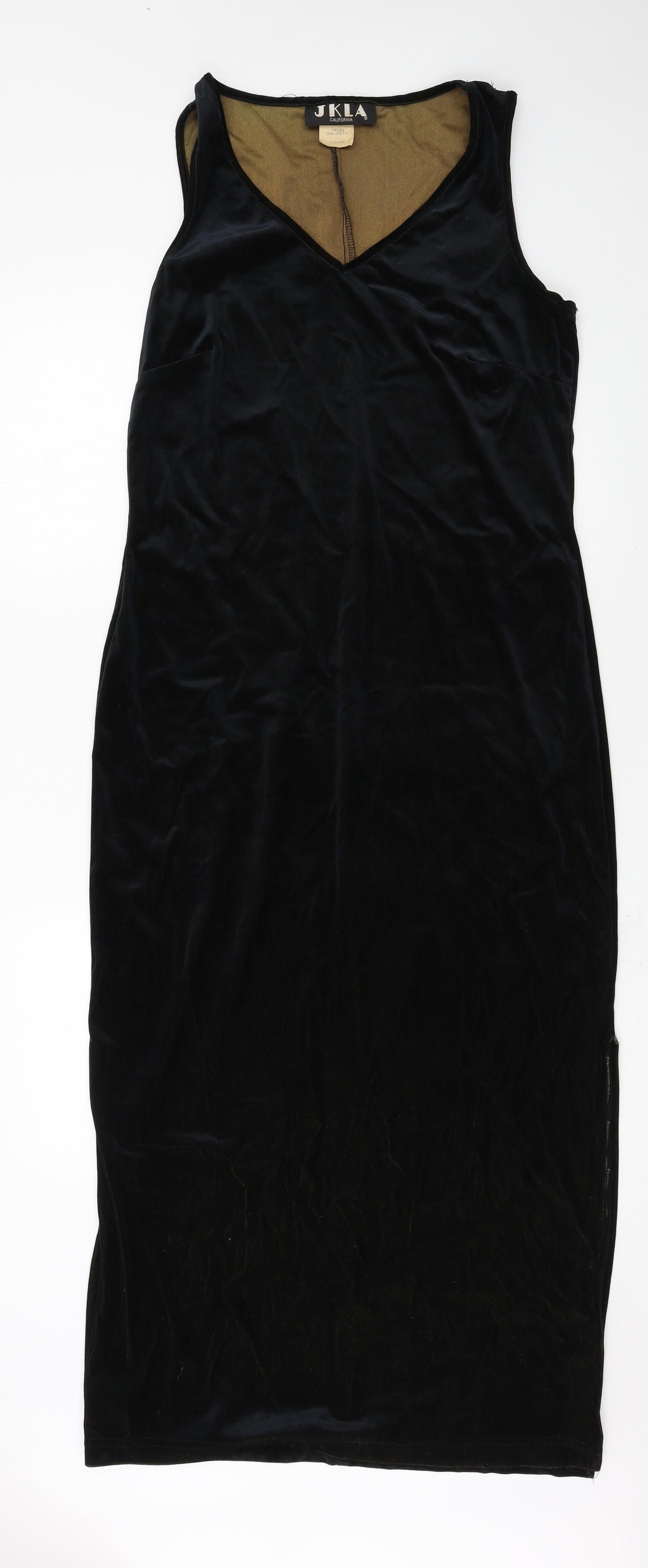 JKLA California Womens Blue  Velvet Maxi  Size M