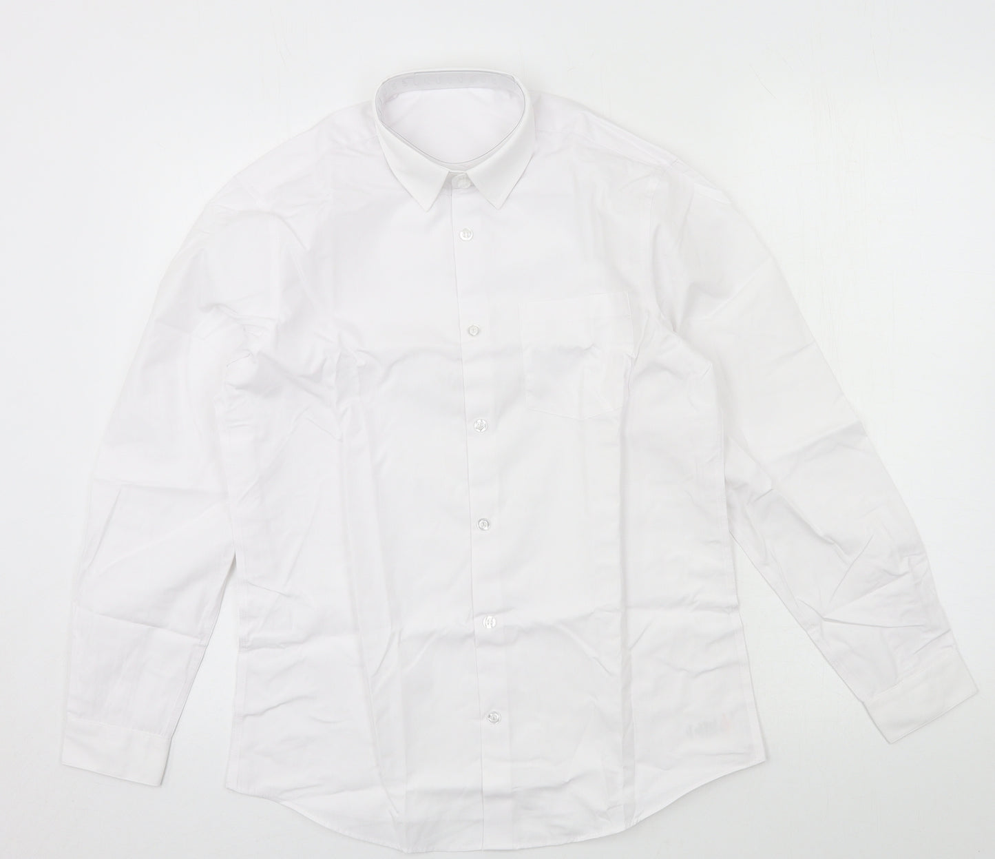 George Boys White   Basic Button-Up Size 13-14 Years