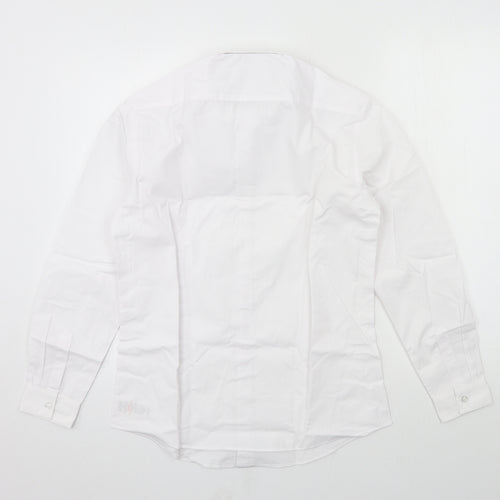 George Boys White   Basic Button-Up Size 13-14 Years