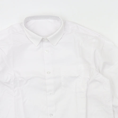 George Boys White   Basic Button-Up Size 13-14 Years