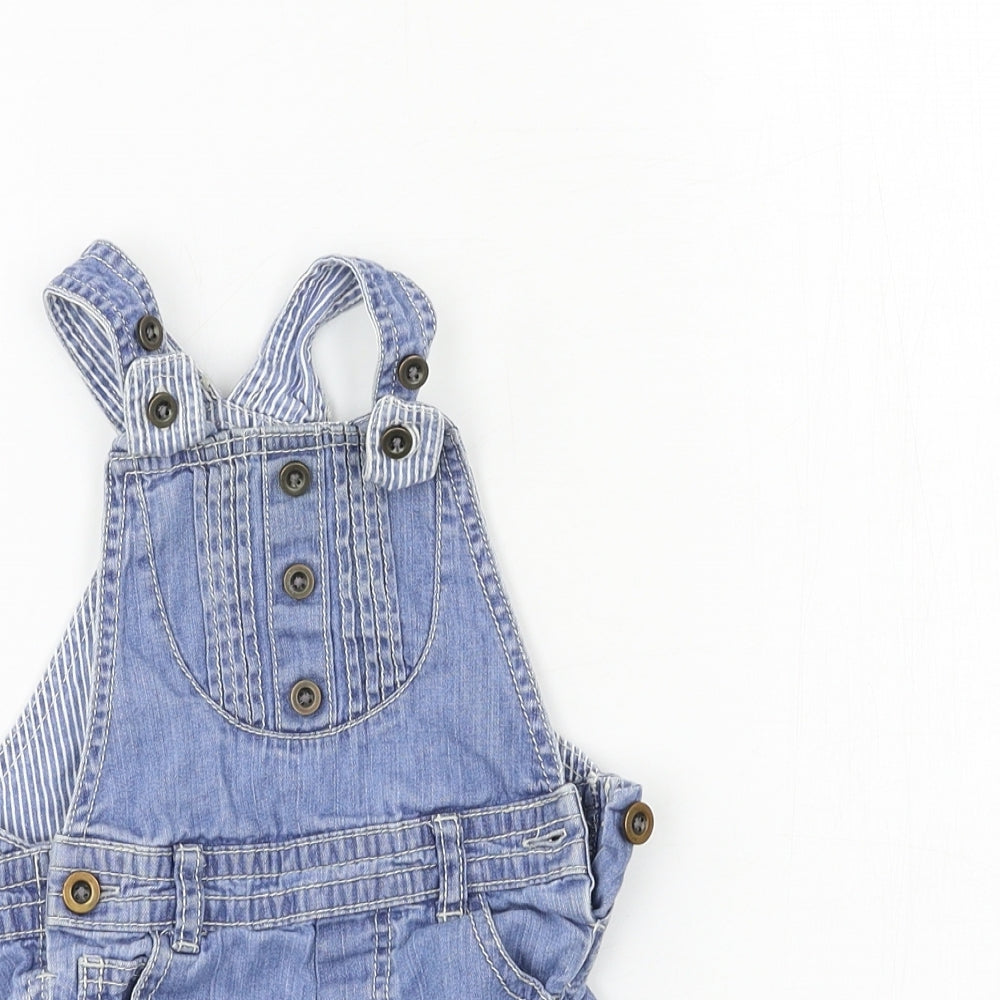 F&F Girls Blue   Dungaree One-Piece Size 3-6 Months