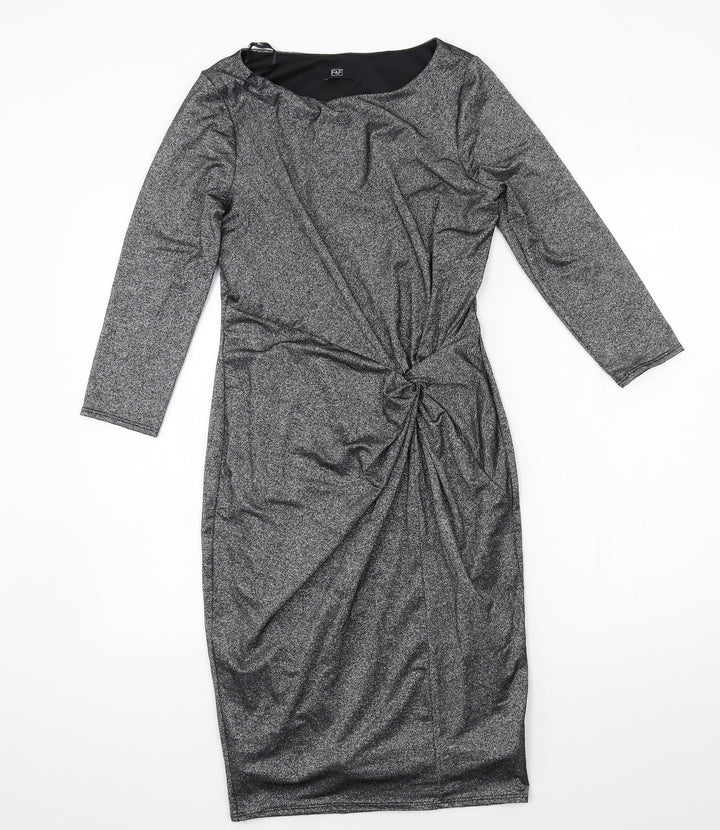 F&F Womens Grey Jersey Bodycon Size 6