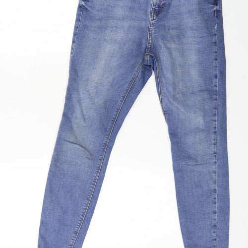 Denim & Co. Womens Blue  Denim Skinny Jeans Size 10 L25 in