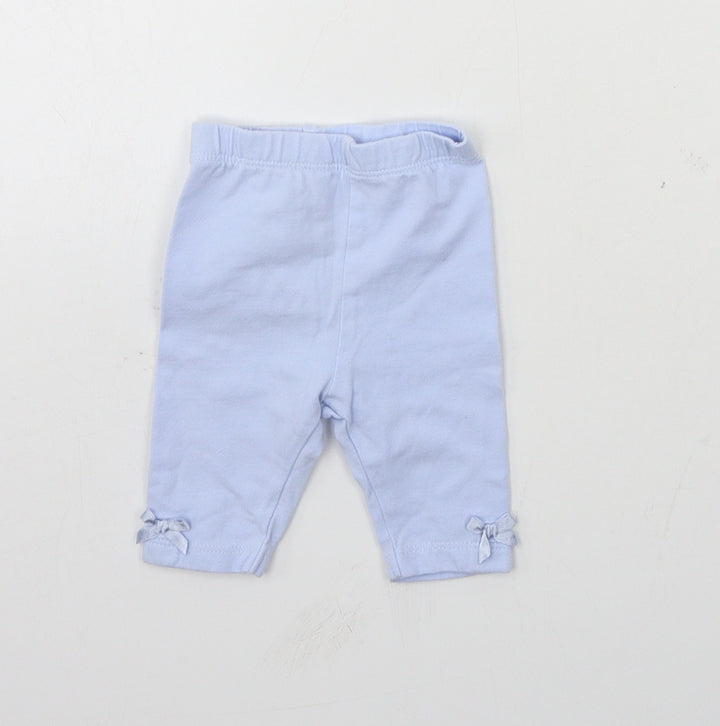 George Boys Blue  Jersey Jogger Trousers Size Newborn
