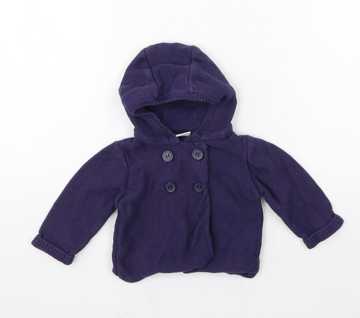 Mini Club Boys Blue  Knit Cardigan Jumper Size 3-6 Months