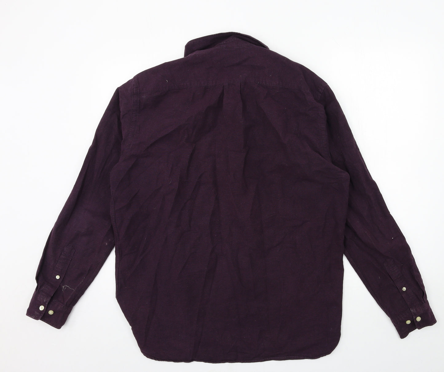 H&M Mens Purple    Button-Up Size M