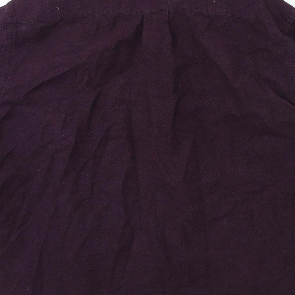 H&M Mens Purple    Button-Up Size M