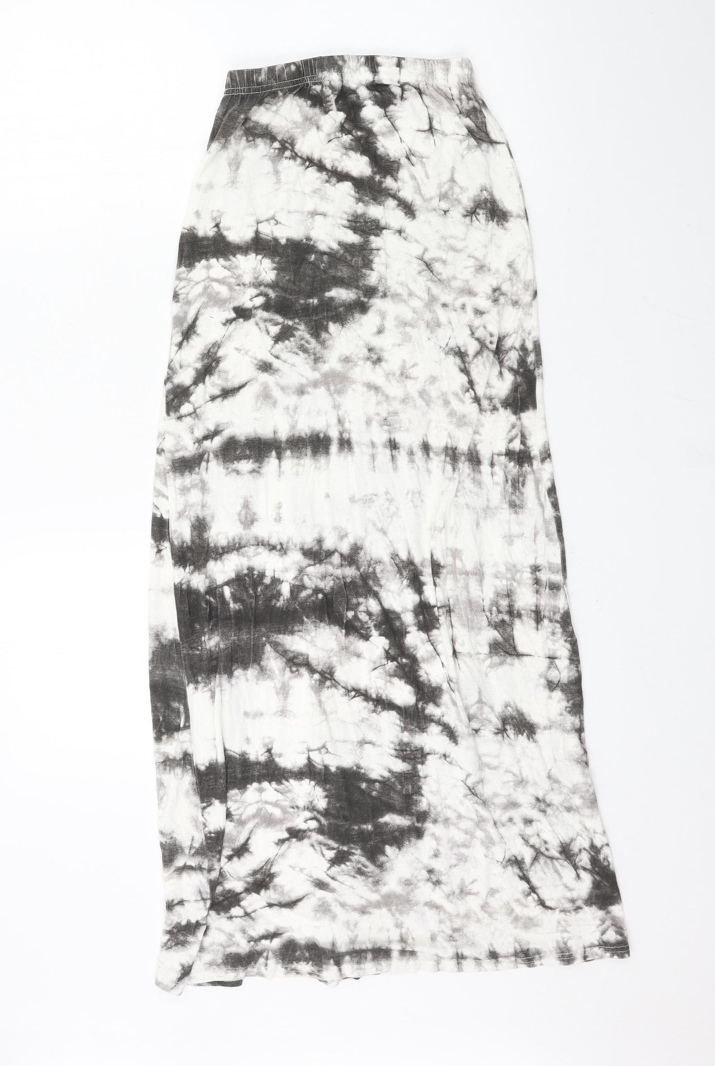 Boohoo Womens Grey  Jersey Maxi Skirt Size 6  - tie dye