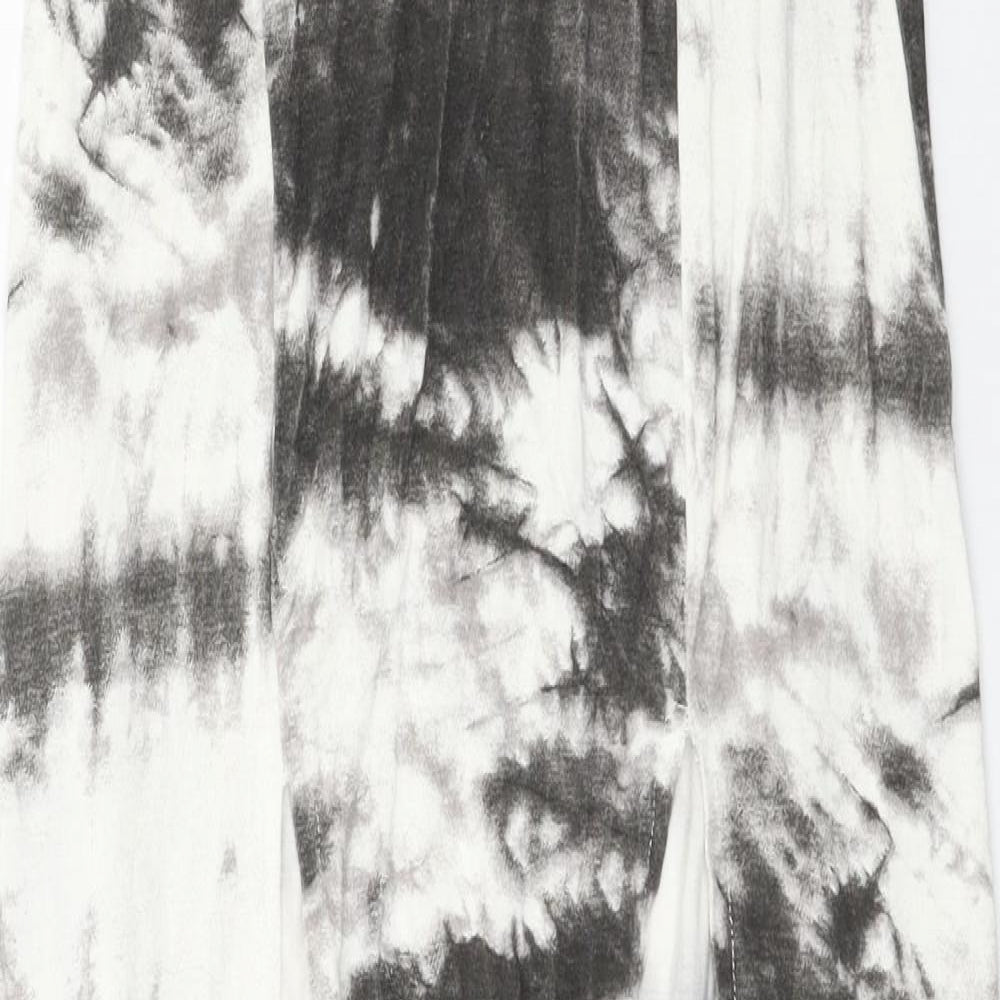 Boohoo Womens Grey  Jersey Maxi Skirt Size 6  - tie dye