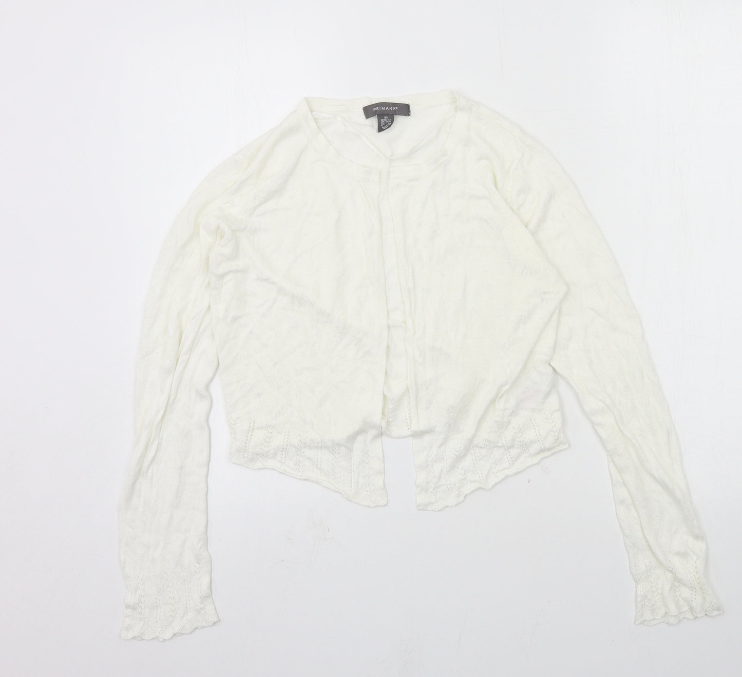 Primark Womens Ivory  Knit Cardigan Jumper Size 6