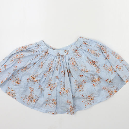 NEXT Girls Blue Floral  Flare Skirt Size 9 Years