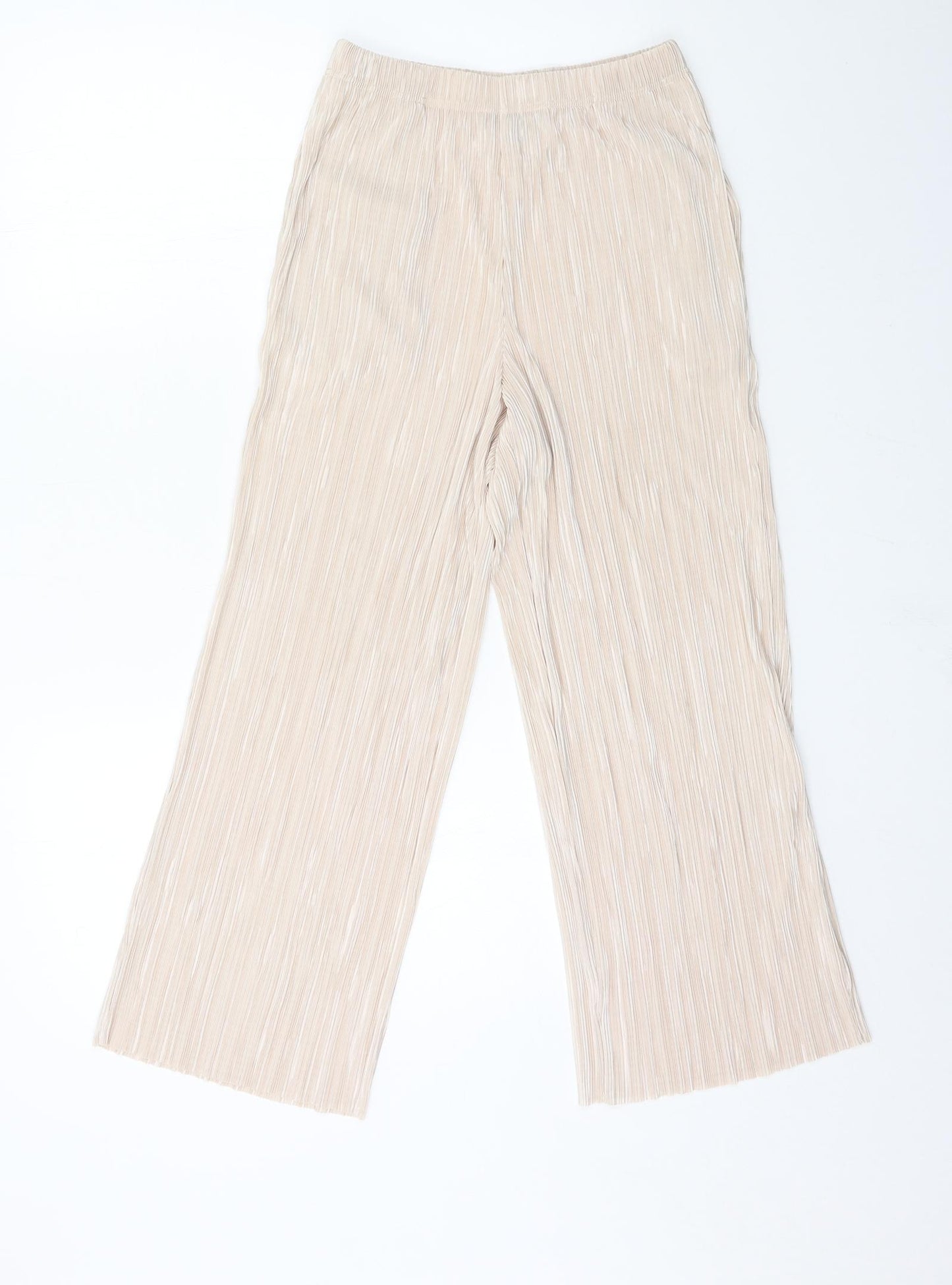 Topshop Womens Pink   Cropped Trousers Size 8 L23 in