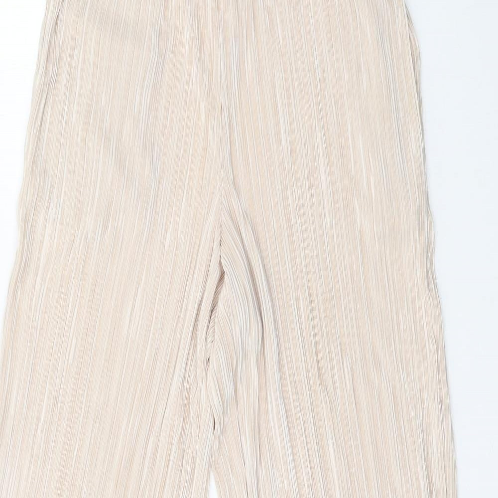 Topshop Womens Pink   Cropped Trousers Size 8 L23 in