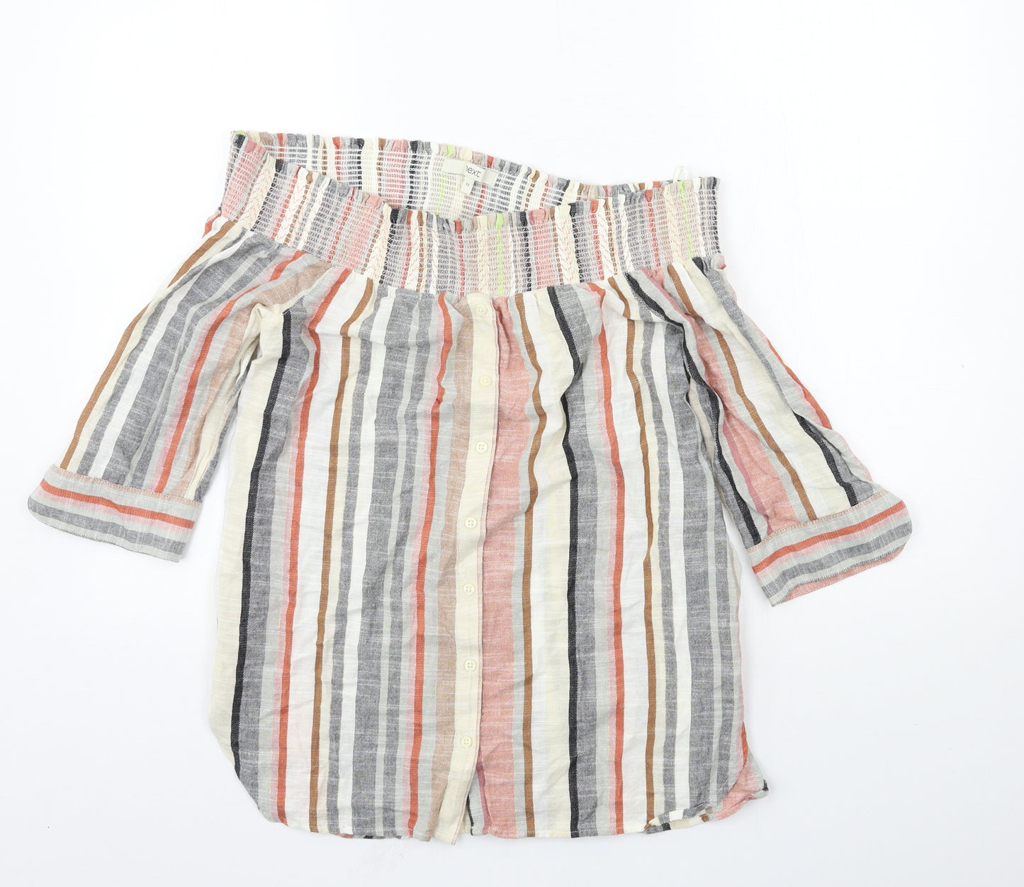 NEXT Womens Multicoloured Striped  Basic Blouse Size 12