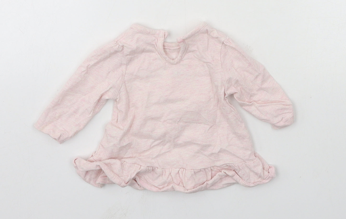 George Girls Pink  Jersey Basic T-Shirt Size Newborn  - Polar bear
