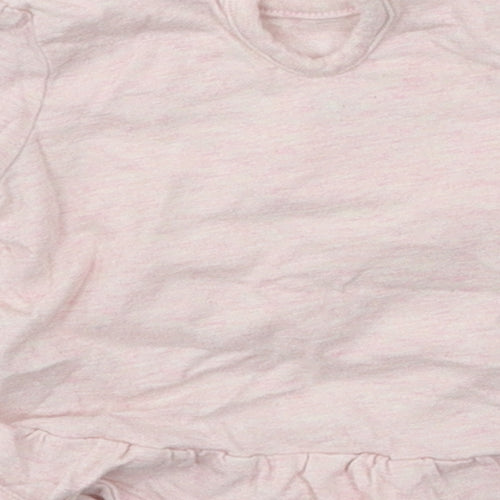George Girls Pink  Jersey Basic T-Shirt Size Newborn  - Polar bear