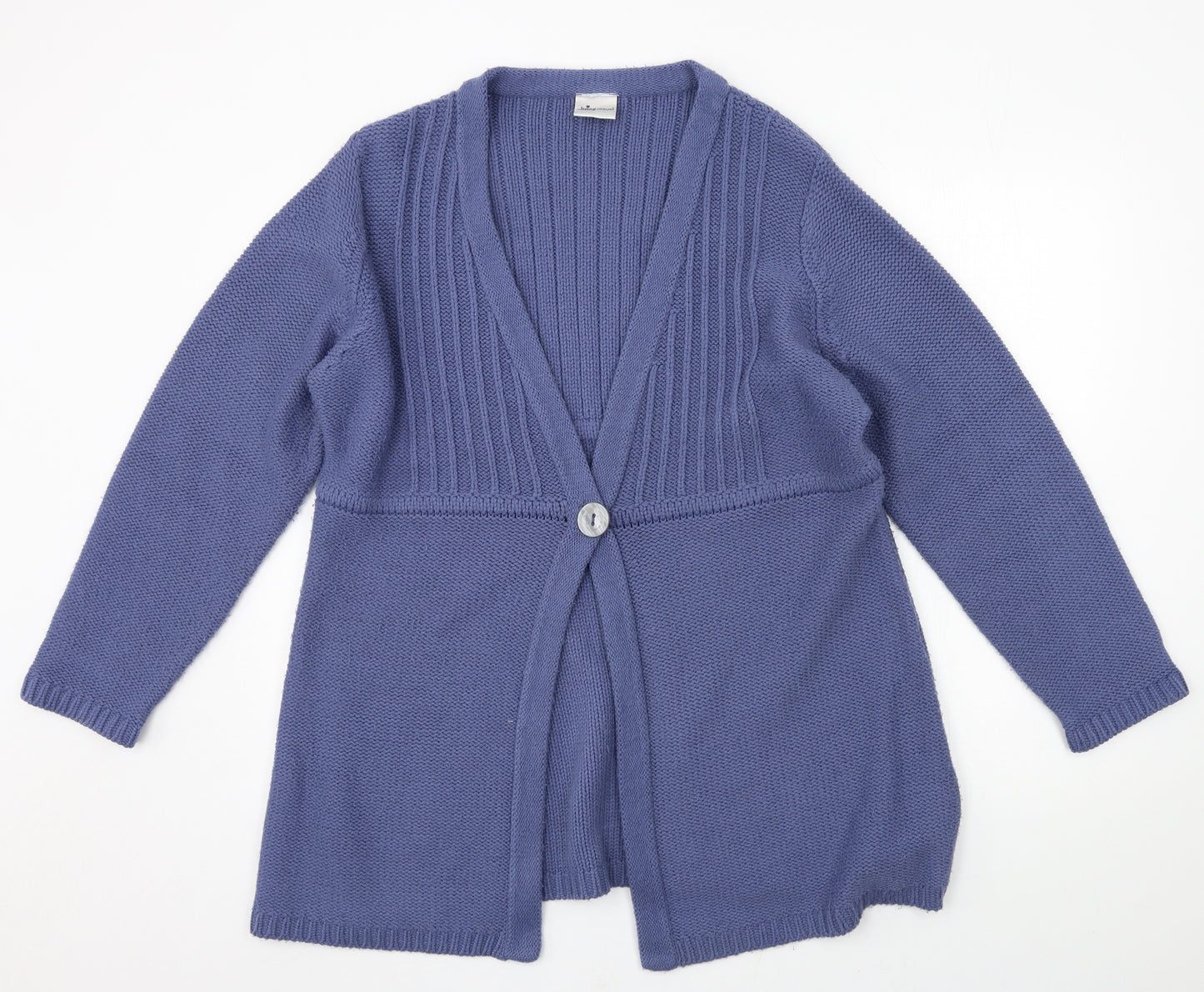 being casual Womens Blue  Knit Cardigan Jumper Size 20