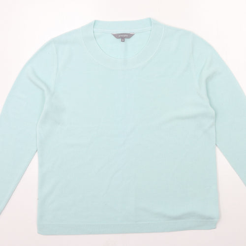 Priciples Womens Blue  Knit Pullover Jumper Size 18