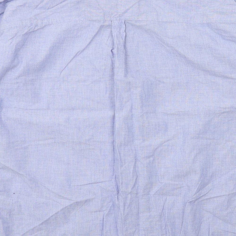 NEXT Womens Blue   Basic Button-Up Size 8