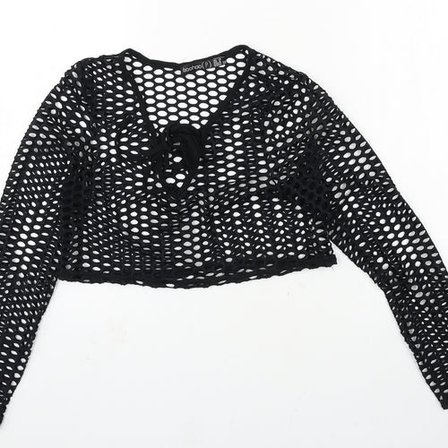 Boohoo Womens Black   Basic T-Shirt Size 10