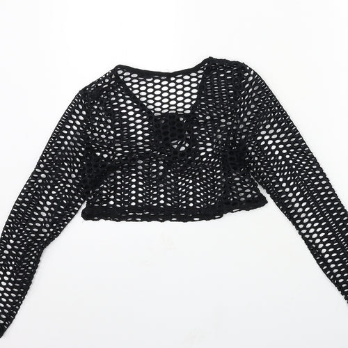 Boohoo Womens Black   Basic T-Shirt Size 10
