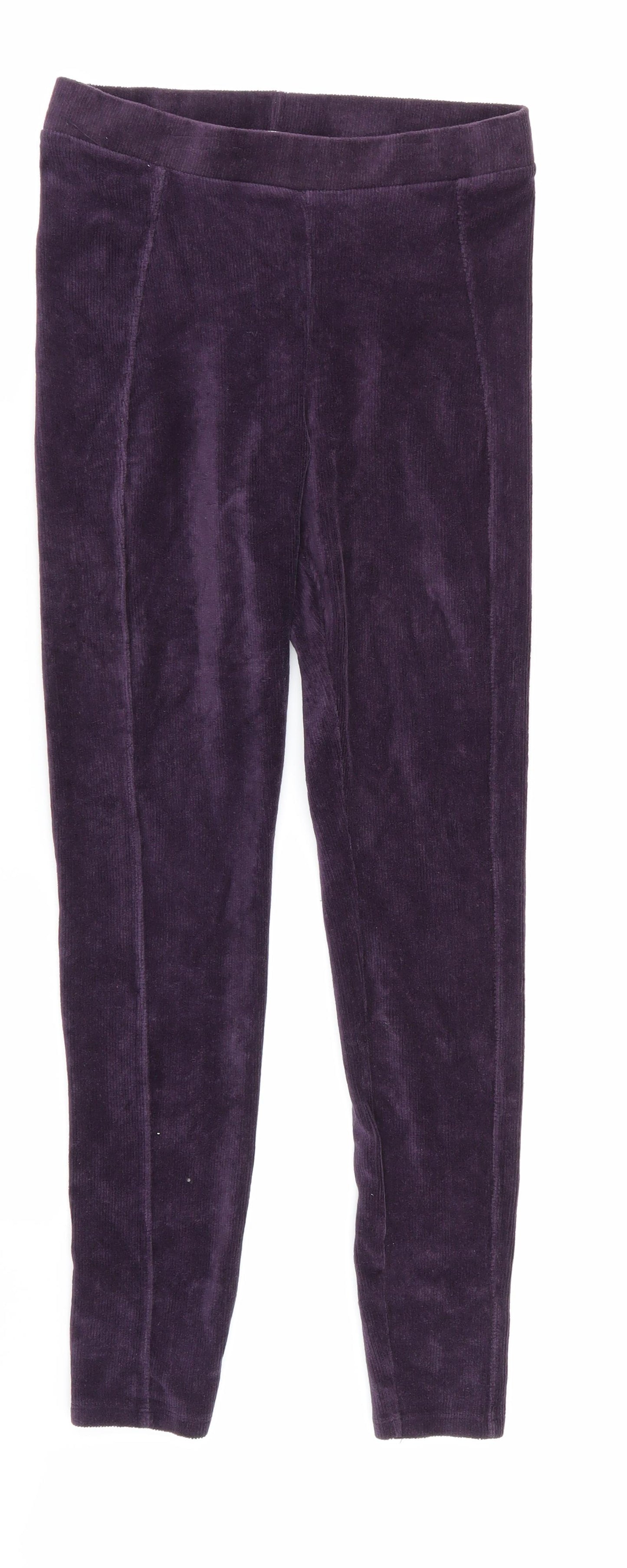 TU Womens Purple   Jegging Leggings Size 8 L29 in - Stretch waistband/legging