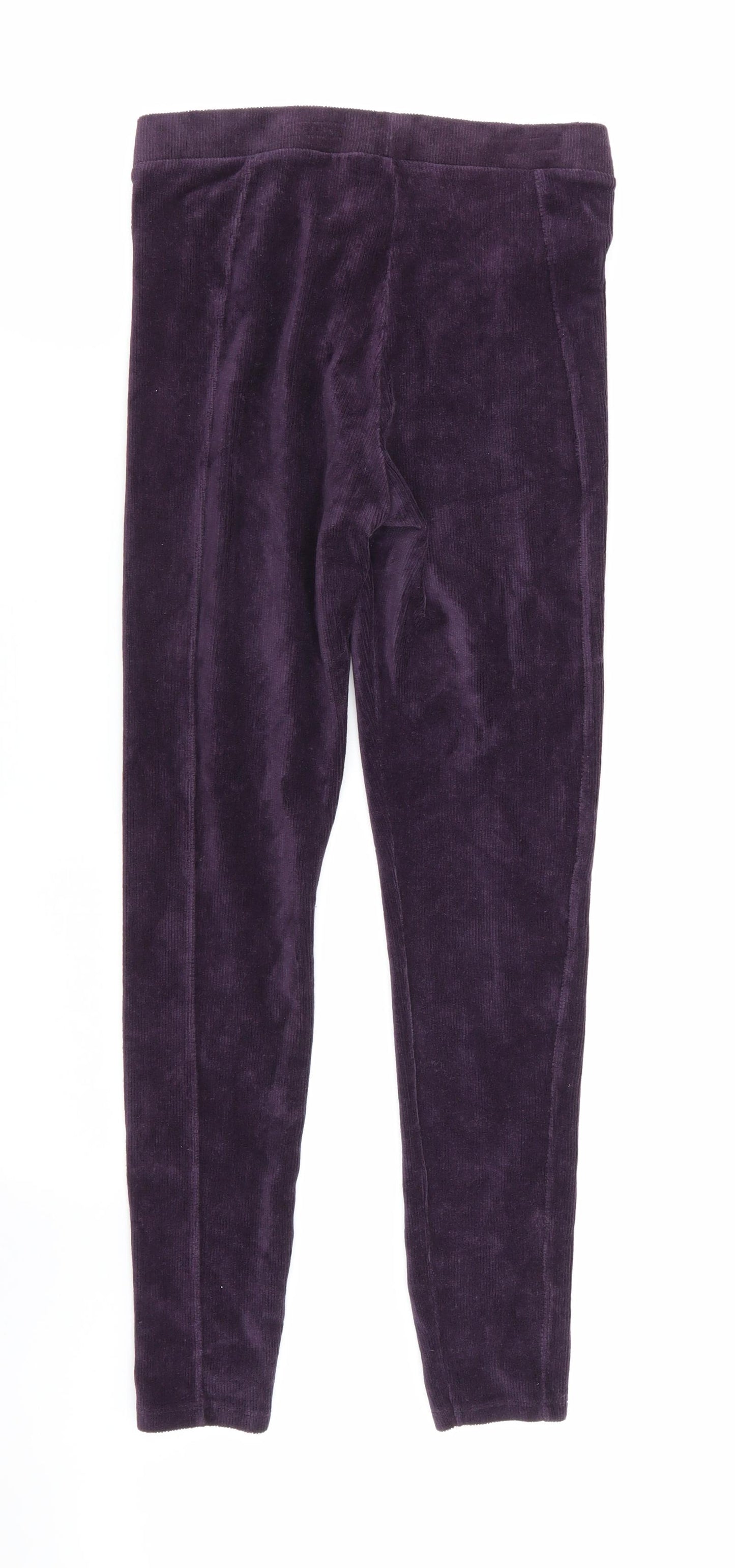 TU Womens Purple   Jegging Leggings Size 8 L29 in - Stretch waistband/legging